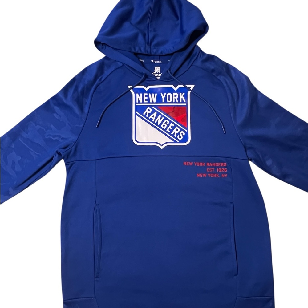 Fanatics Men’s size Medium New York Rangers Hockey Hoodie. New without tags - Picture 3 of 10